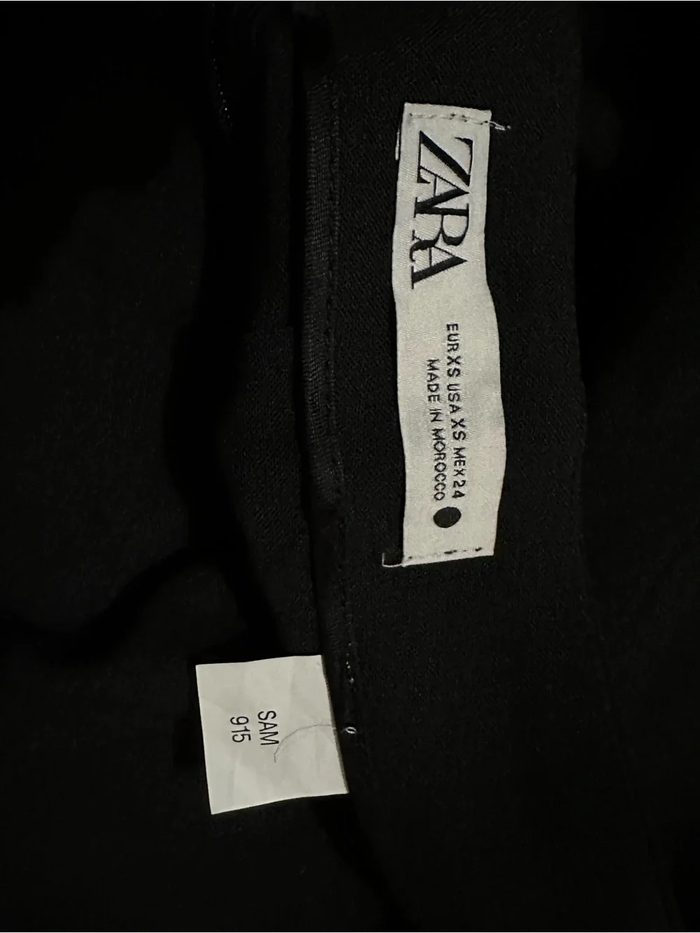 ZARA Black‎ Structured Mini Skirt with Voluminous Ruffle Hem - XS